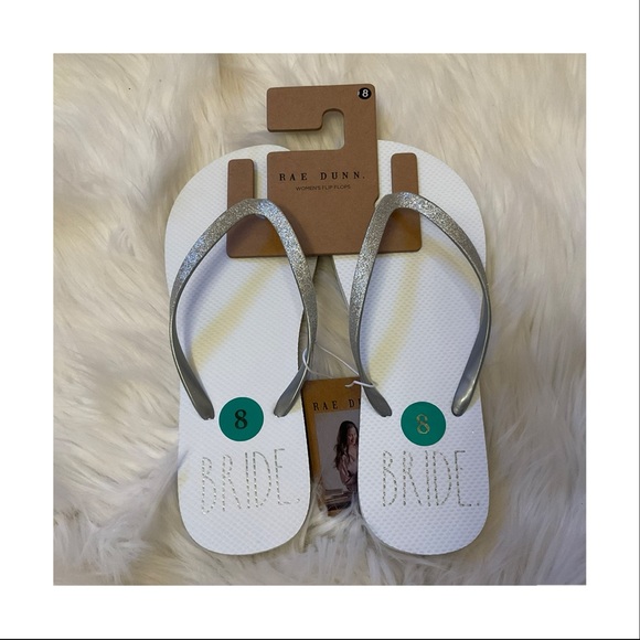 Rae Dunn Shoes - Rae Dunn Bride Flip Flops - NWT - Size 8